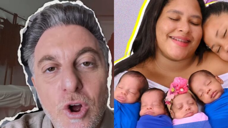 Luciano Huck cria vaquinha no dia do aniversário e consegue valor imenso para mãe de quadrigêmeos