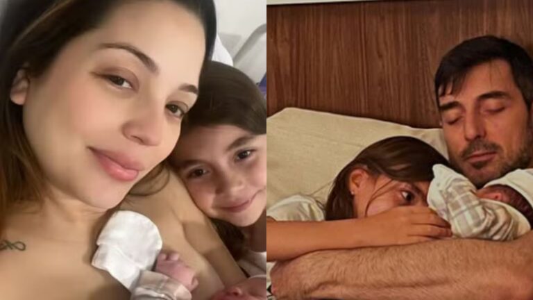 Repórter do SBT dá à luz e exibe rostinho do filho: ‘Antes do previsto’