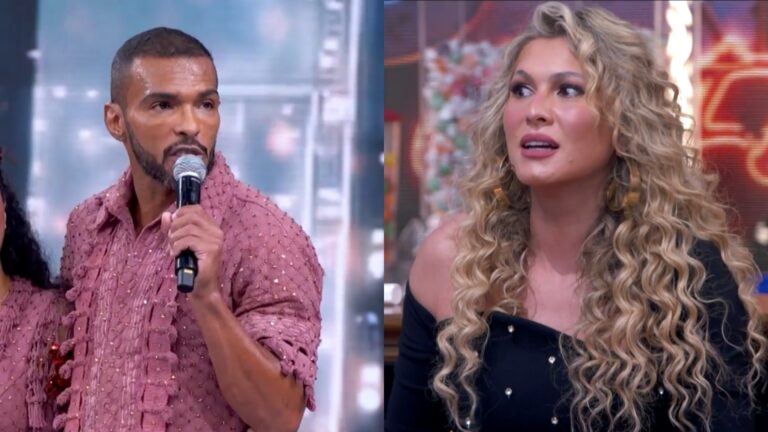 Richarlyson surpreende Lívia Andrade durante a Dança dos Famosos: ‘Te cortar’