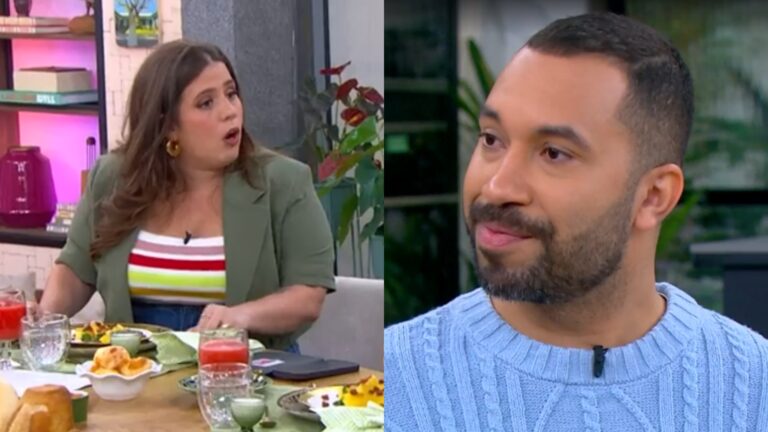 Gil do Vigor choca Tati Machado ao vivo no Mais Você: ‘Tô querendo chorar’