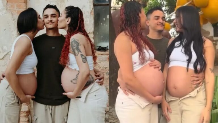 Trisal! Homem engravida as duas mulheres: ‘Bebês terão duas mães e um pai’