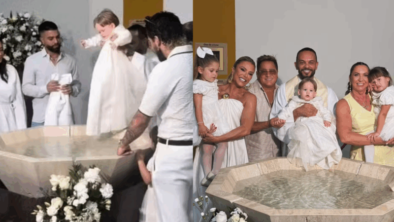 Virginia Fonseca e Zé Felipe batizam filho antes da festa de 1 ano