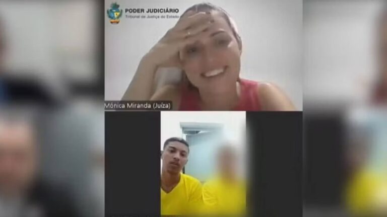 Juíza se diverte ao reencontrar preso em audiência: ‘Você de novo?’