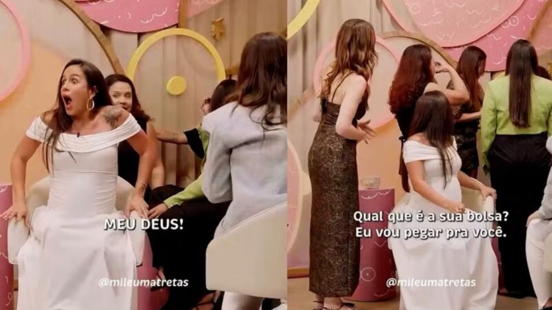 Grávida entra em trabalho de parto durante videocast sobre maternidade e emociona apresentadoras