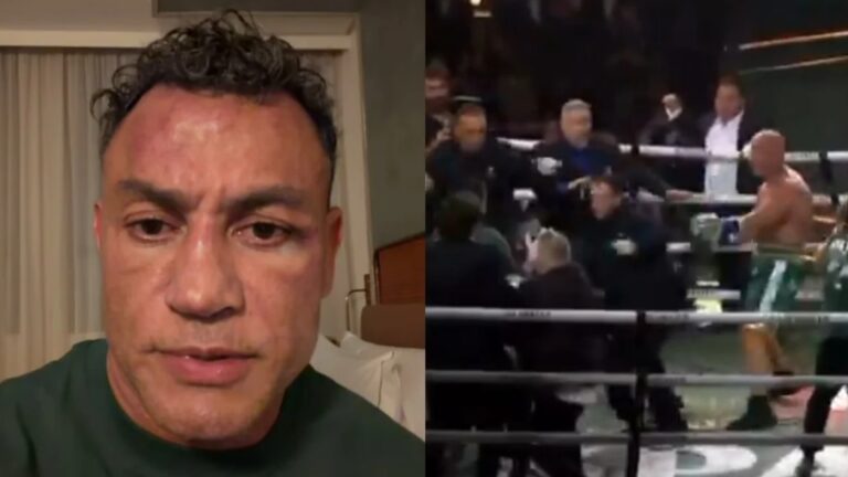 Agressão! Popó afirma ter sido atacado e sai em defesa do filho após tumulto no ringue