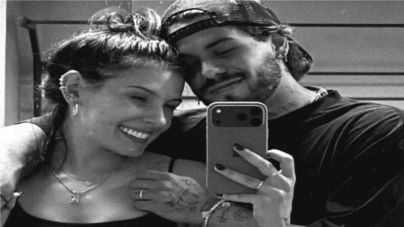 Ana Castela e Zé Felipe chamam atenção com alianças durante treino na academia