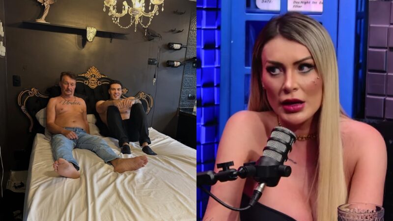 Andressa Urach fala sobre filme quente do pai com outro homem e faz revelação: ‘Tadinho’