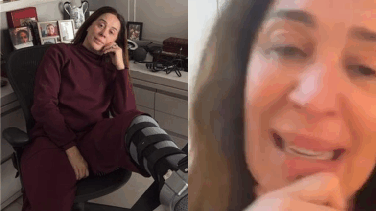 Claudia Raia sofre fratura no tornozelo durante peça: ‘Estou triste em um grau’
