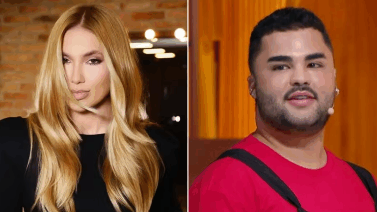 Climão? Virginia e Lucas Guedez se evitam em gravação no SBT e influenciador manda indireta