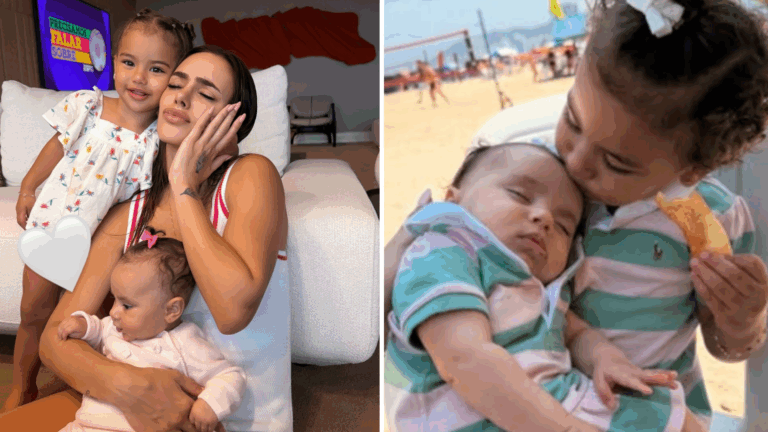 É grave? Bruna Biancardi revela que Mavie e Mel estão doentes ao mesmo tempo