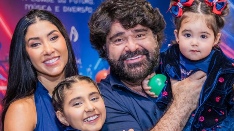 Festa da filha de Fabiano Menotti tem cidade futurista e decoração luxuosa; veja