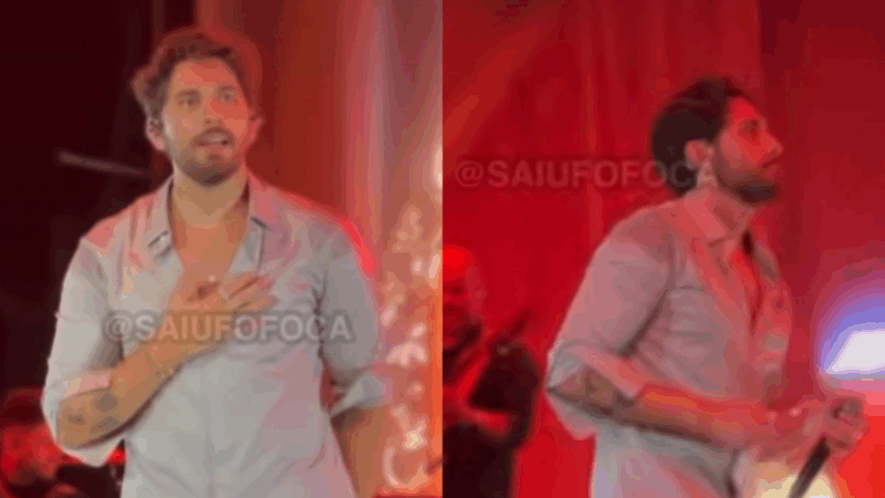 Gustavo Mioto toma atitude inesperada ao ouvir música com Ana Castela durante show