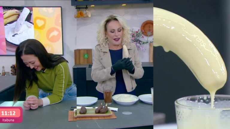 Ana Maria Braga causa crise de riso com receita sugestiva no Mais Você: ‘Banana escorrendo’