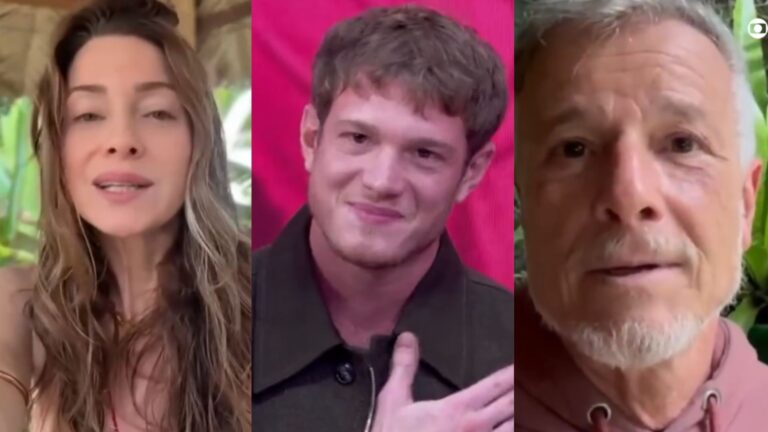 Pedro Novaes é surpreendido pelos pais, Leticia Spiller e Marcello Novaes, no ‘Domingão’; veja