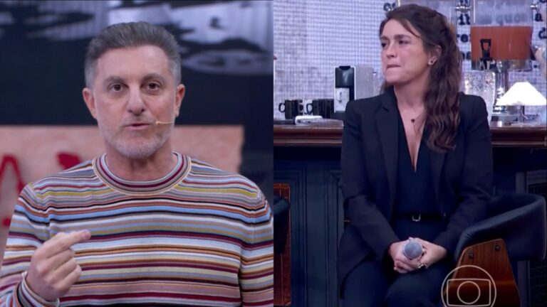 Luciano Huck enaltece Vale Tudo e comete erro grave na frente da autora no Domingão