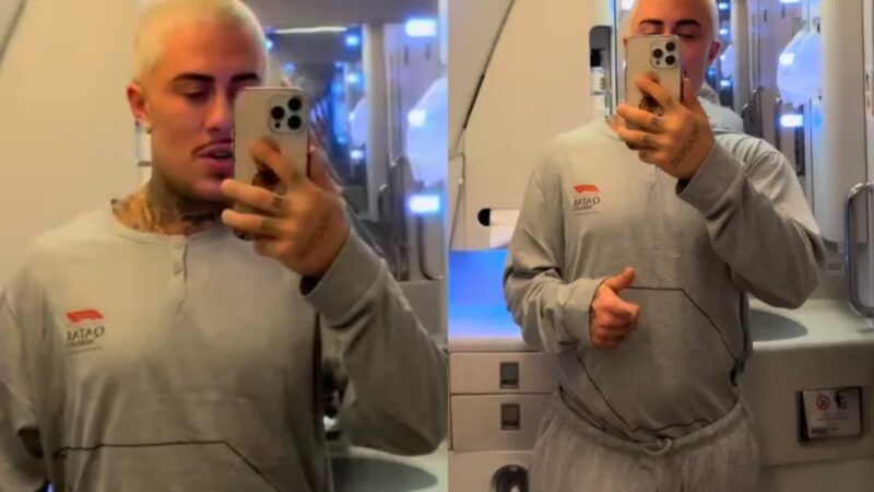 MC Daniel surge de pijama e volume rouba a cena: ‘Pijaminha safado’