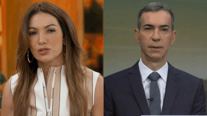 Patrícia Poeta precisa passar comando de programa para Tralli por conta de tragédia no Rio