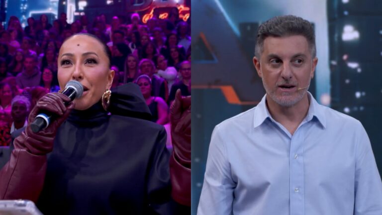 Sabrina Sato pega participante da Dança dos Famosos de surpresa: ‘A cobra te come’