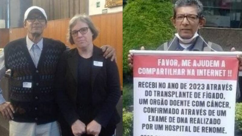 Paciente descobre que órgão doado já trazia tumor e pede ajuda