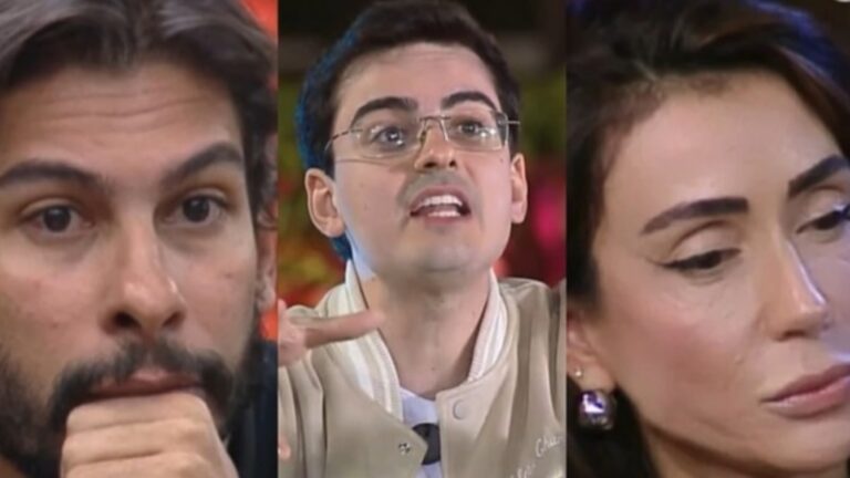 ‘A Fazenda 17’: Dudu Camargo se choca ao ver clima quente entre Michelle e Shia: ‘Pediria o divórcio’