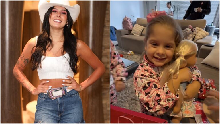 Ana Castela reage a foto de Zé Felipe com a filha Maria Flor e surpreende a internet