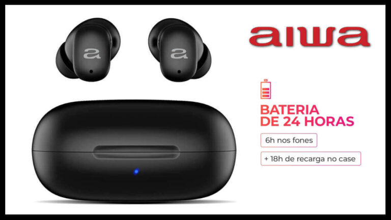 Oferta Relâmpago: fones sem fio da AIWA com 35% de desconto