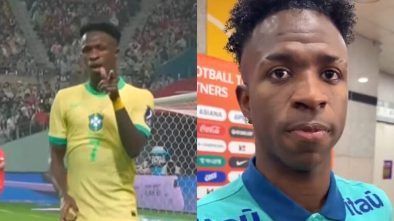 Modelo? Vini Jr. revela para quem dedicou gol e web reage: ‘Vergonha para Virginia’