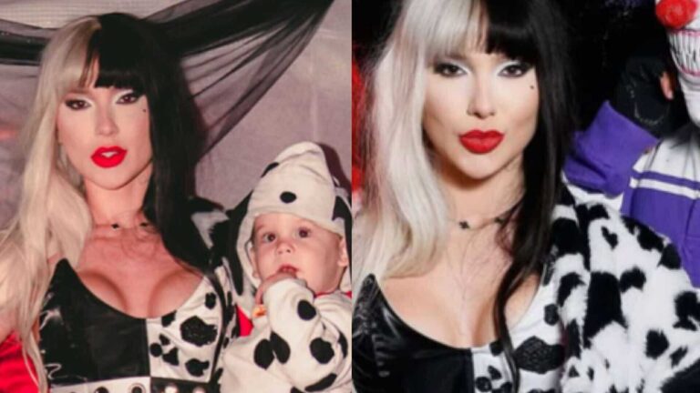 Virginia posa com Vini Jr. e filhos em festa de Halloween em Madrid; veja fotos