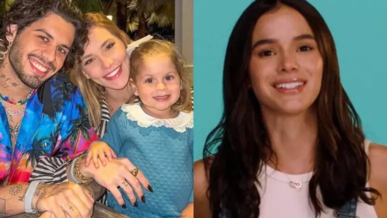 Bruna Marquezine surpreende e reage a foto de Maria Flor, filha de Virginia e Zé Felipe