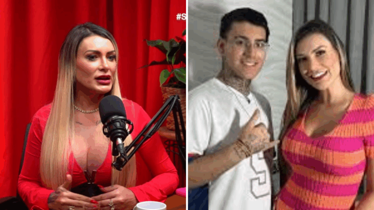 Andressa Urach diz que bateu no filho por achar que ele era gay: ‘Ele tinha um amigo…’