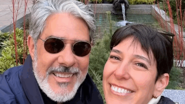 William Bonner faz viagem romântica com esposa após deixar o ‘Jornal Nacional’