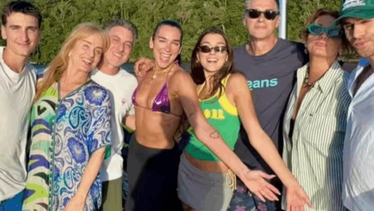 Dua Lipa visita Angélica e Luciano Huck e ganha recepção calorosa: ‘Casa é de vocês’