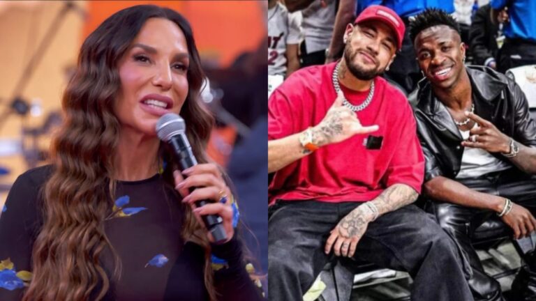 Ivete Sangalo surpreende com declaração sobre Neymar e Vini Jr. no Domingão: ‘Faço questão de falar’
