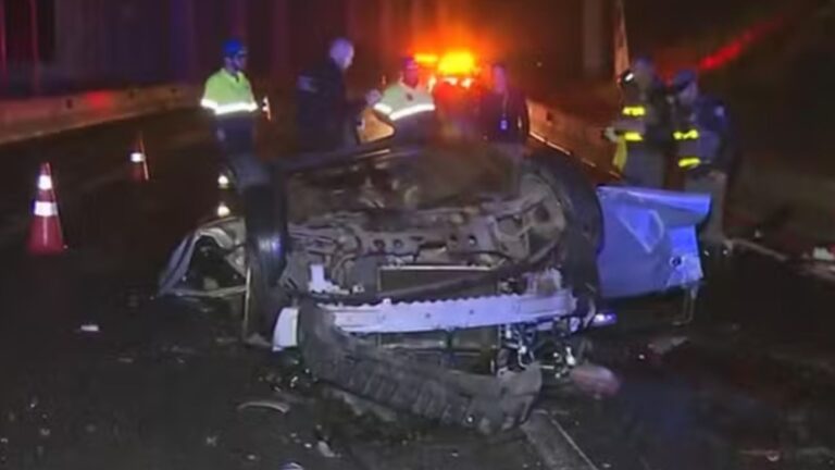 Tragédia! Quatro jovens morrem após carro cair de viaduto durante chuva