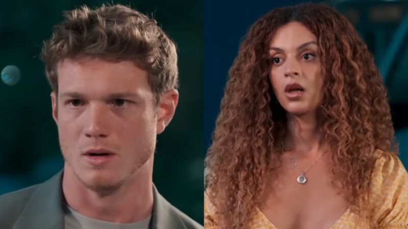 Leonardo (Pedro Novaes) e Viviane (Gabriela Loran) em Três Graças
