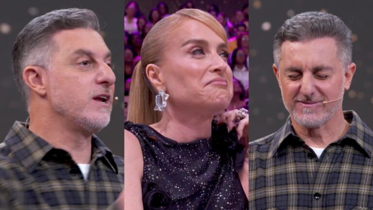 ‘Bico’ de Luciano Huck vira piada no Domingão e Angélica rebate: ‘Isso aí é uma loucura’