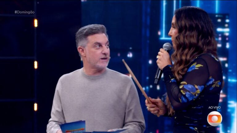Luciano Huck leva ‘bronca’ de Ivete Sangalo ao vivo no Domingão: ‘Fique na sua’