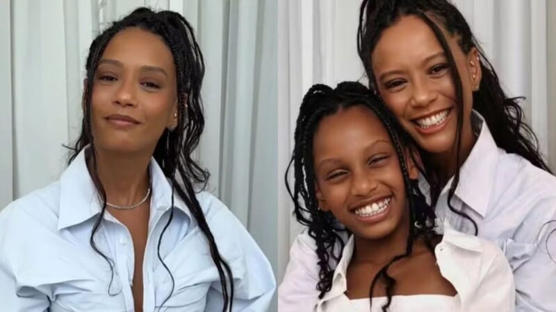 Taís Araujo se emociona ao receber surpresa da filha caçula; veja