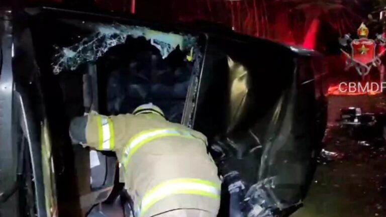 Van com atletas de ginástica acrobática de SP sofre acidente no DF