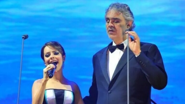 Sandy volta aos palcos para se apresentar com Andrea Bocelli em São Paulo
