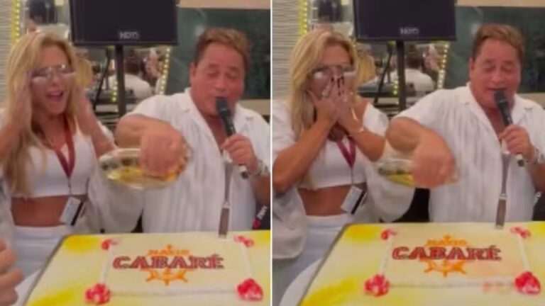 Após jogar cachaça em bolo, Leonardo divide opiniões com atitude: ‘Não é normal’