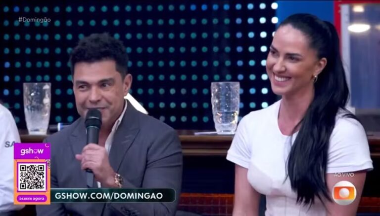 Veja a reação de Graciele ao ver Wanessa Camargo ao vivo no ‘Domingão’