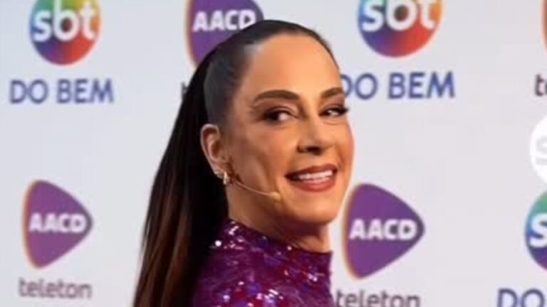 Look de Silvia Abravanel no ‘Teleton’ dá o que falar: ‘Gente, que roupa é essa?’