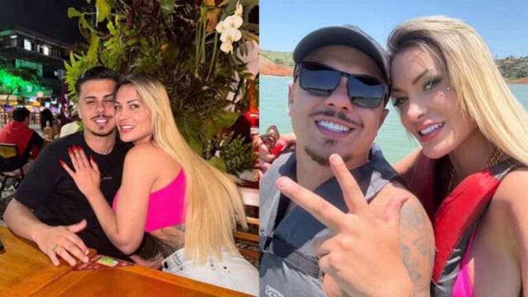 Andressa Urach defende seu namorado ‘novinho’: ‘Sou a Mamãe Noel’