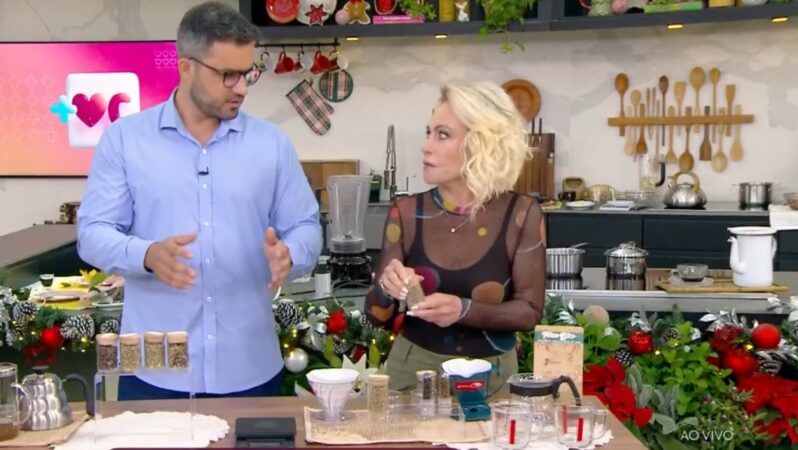 Convidado do Mais Você ensina a passar café e Ana Maria Braga reclama: ‘Frescura absoluta’