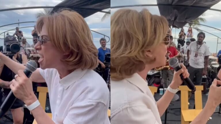 Fernanda Torres participa de manifestação no Rio e usa o filme ‘Ainda Estou Aqui’ em discurso