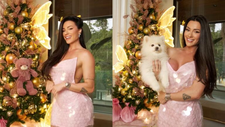 Juju Salimeni mostra detalhes de sua decoração de Natal de mais de R$ 50 mil