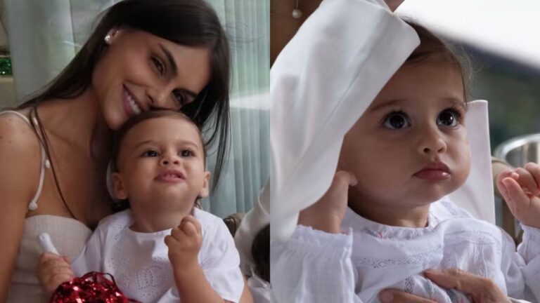 Amanda Kimberlly exibe clique de Helena, sua filha de Neymar, com vestido de grife; saiba o valor