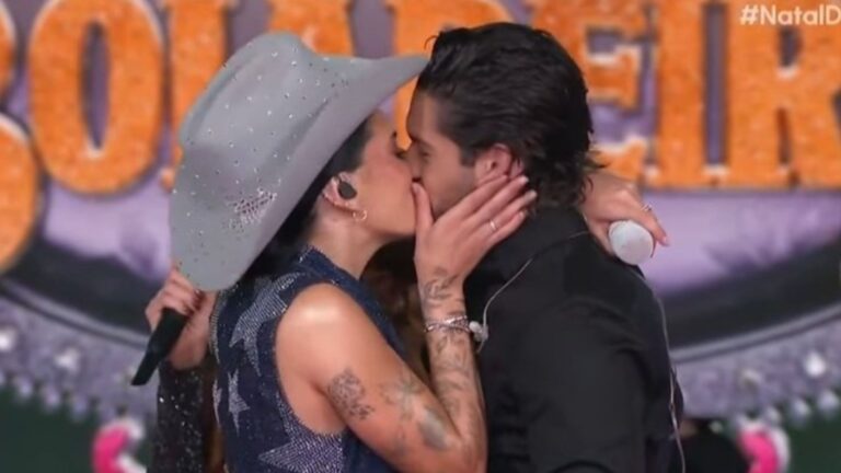 Zé Felipe leva “puxão de orelha” do pai de Ana Castela após beijo no palco