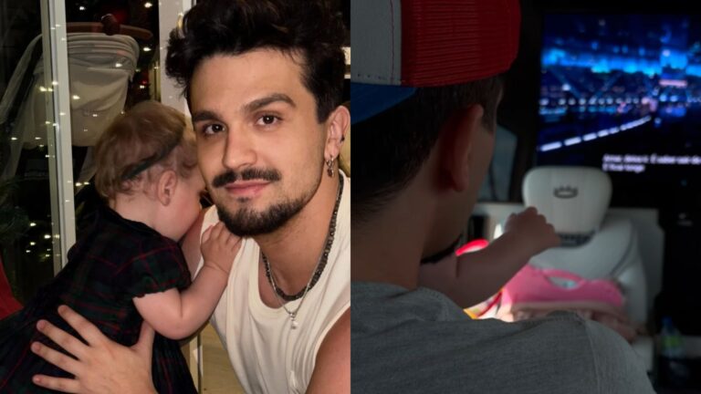 Luan Santana se emociona ao fazer declaração no primeiro aniversário da filha: “Meu tempo aprendeu a se dobrar”